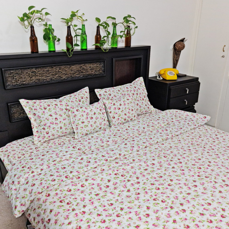 سرویس ملحفه سیناخواب مدل گلناز دونفره 6تکه