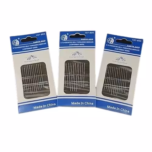 سوزن جادویی (بسته 3 برگی - 36 دانه ای)(سوزن آسان نخ شو)