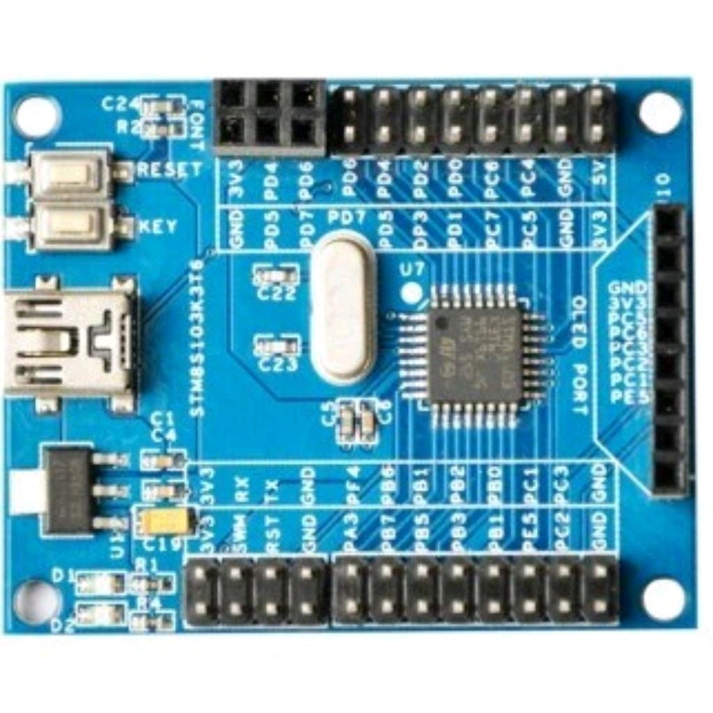 برد توسعه برای الکترونیک و رباتیک STM8S103K3T6C core board
