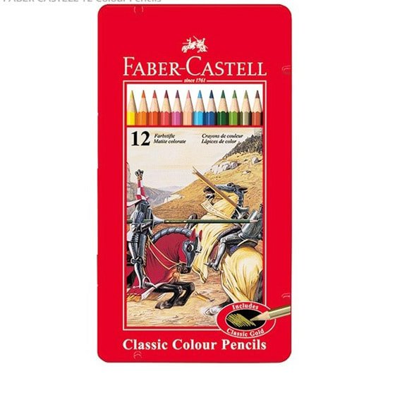 مدادرنگی 12 رنگ فلزی فابرکاستل