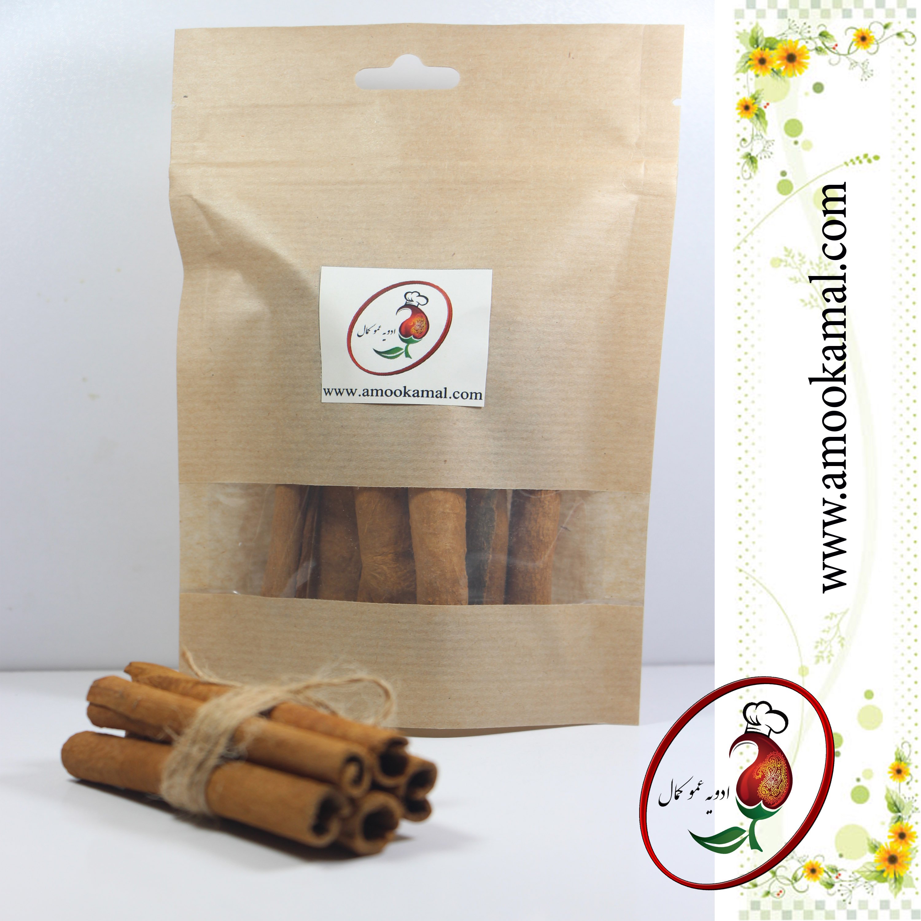 چوب دارچین سیگاری اعلا 50گرمی پاکتی