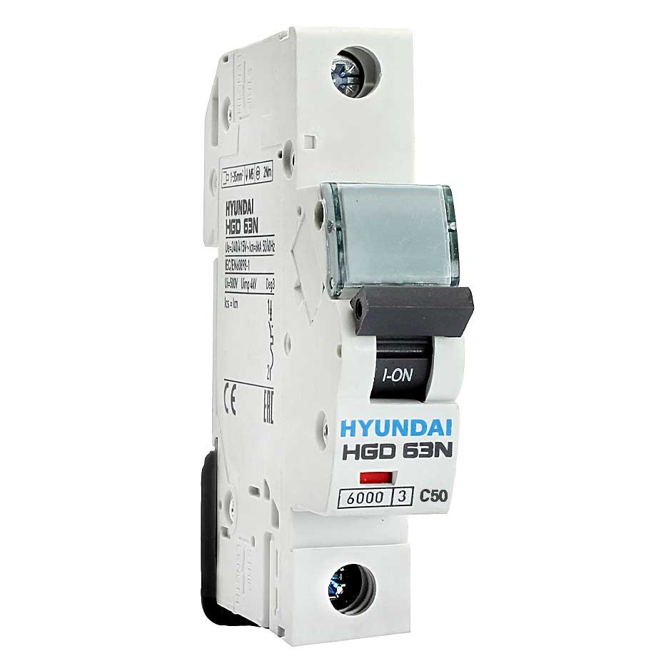 فیوز مینیاتوری تکفاز 50 آمپر هیوندای