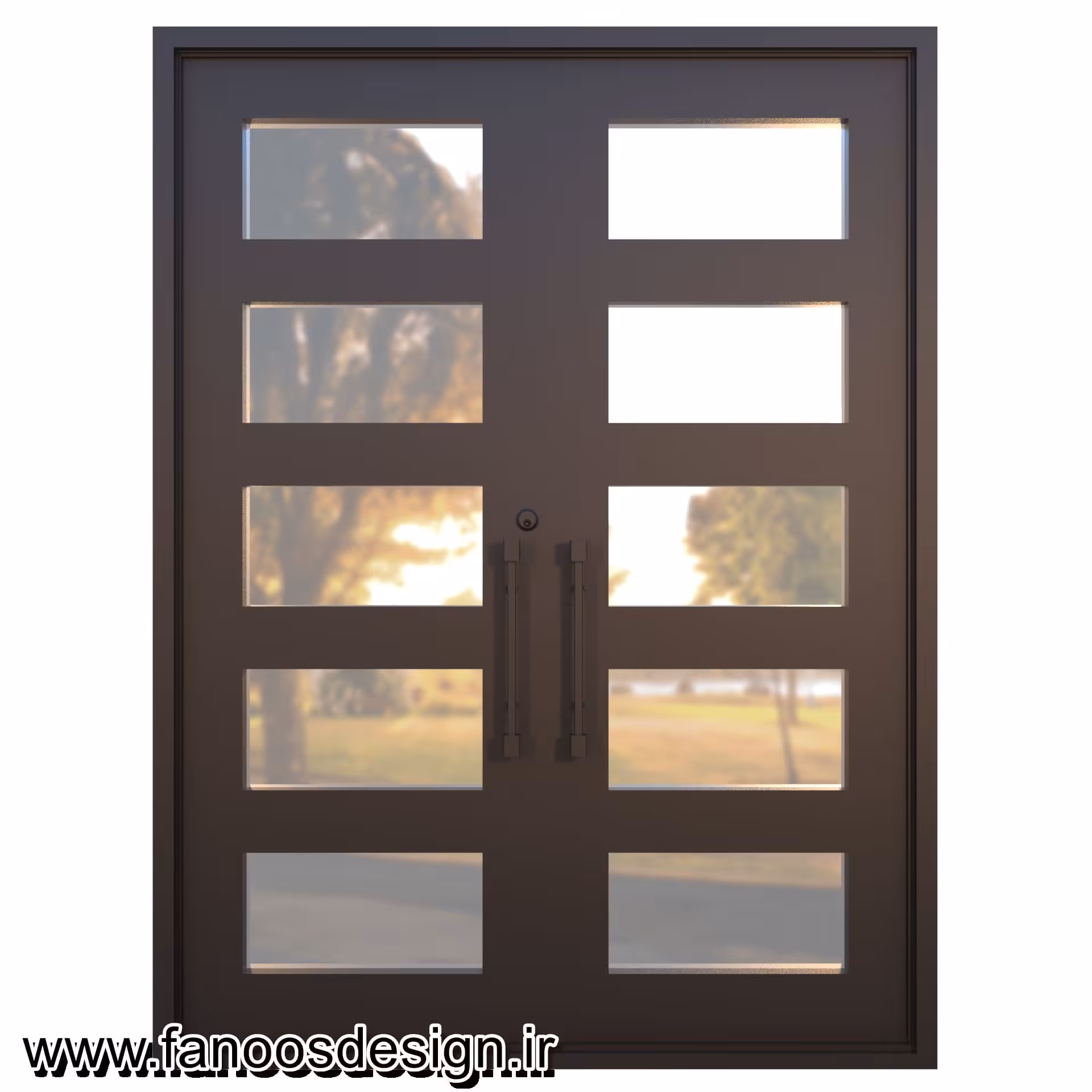 درب دولنگه لابی آهنی کد 30716