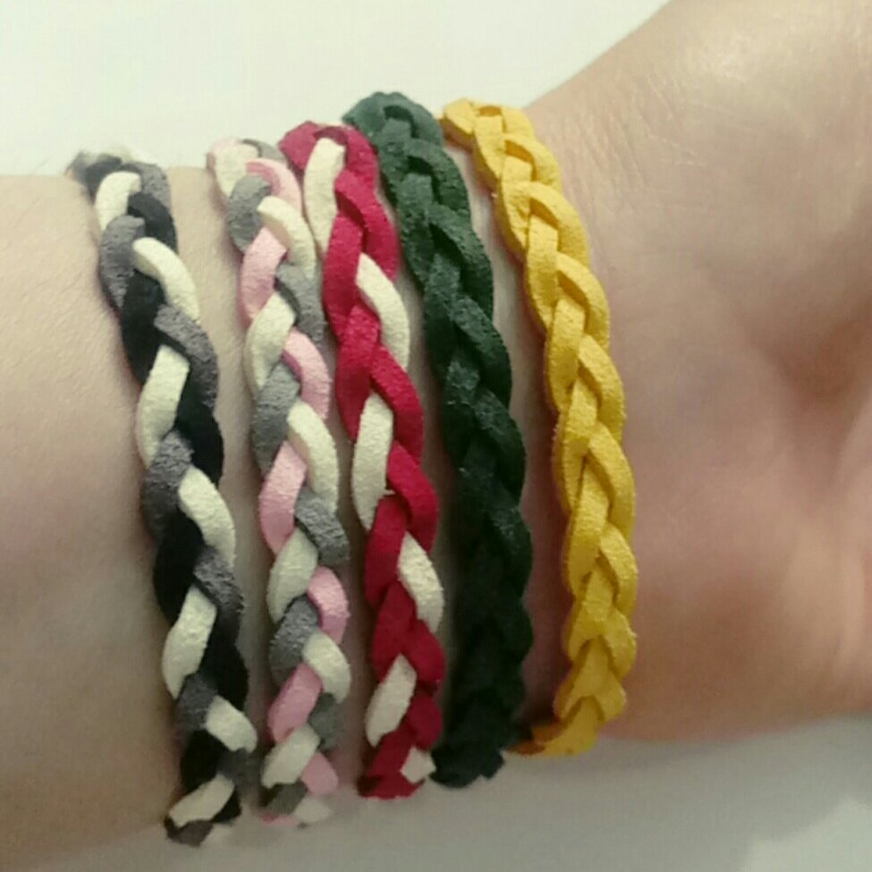 دستبند تریشه تک رنگ وترکیبی