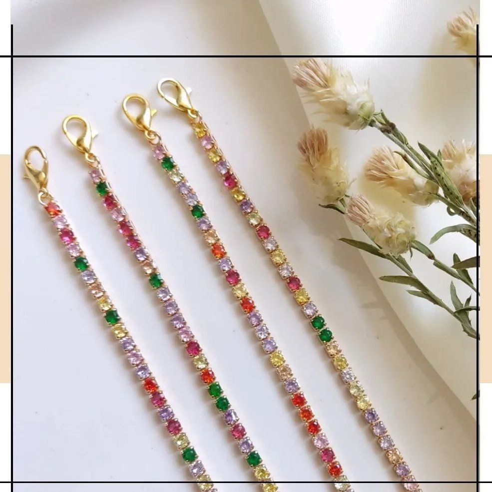 دستبند فول نگین برند ysx