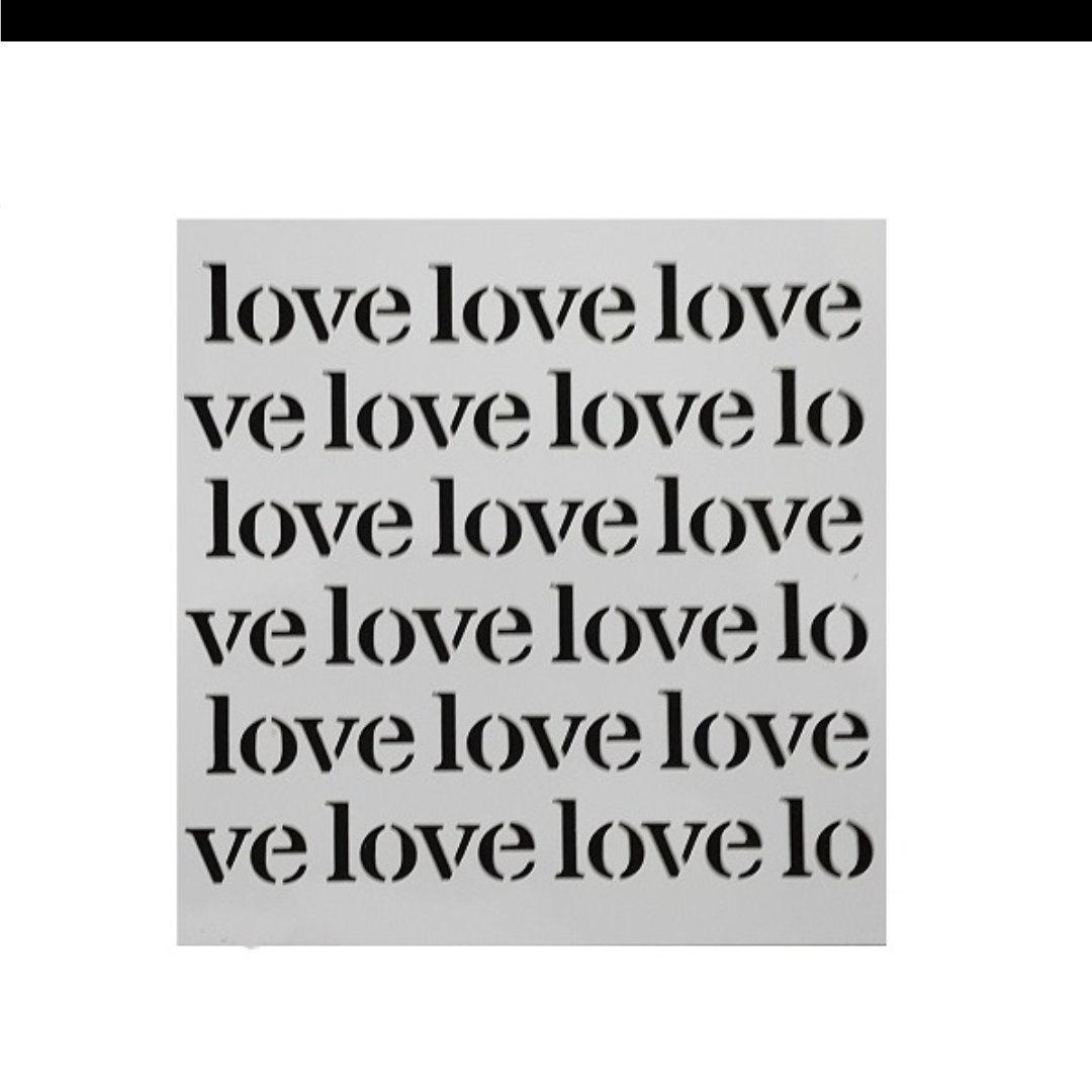 شابلون واستنسیل کوکی وکیک مدل لاو