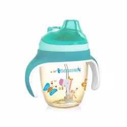 لیوان آبمیوه خوری سوپاپدار آبی