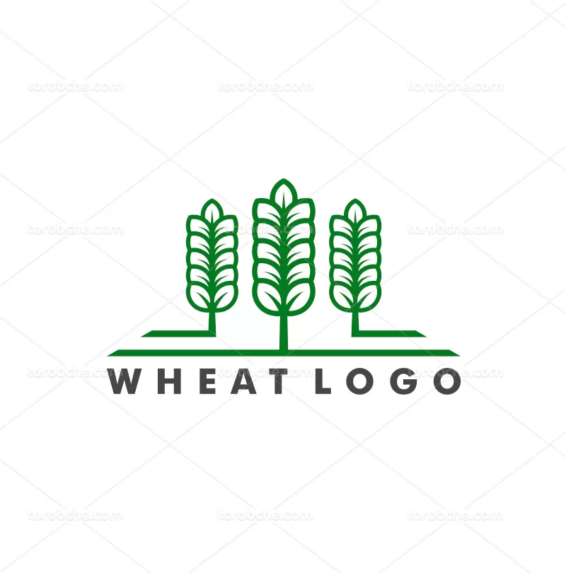 وکتور لوگوی گندم | گرافیک با طعم تربچه