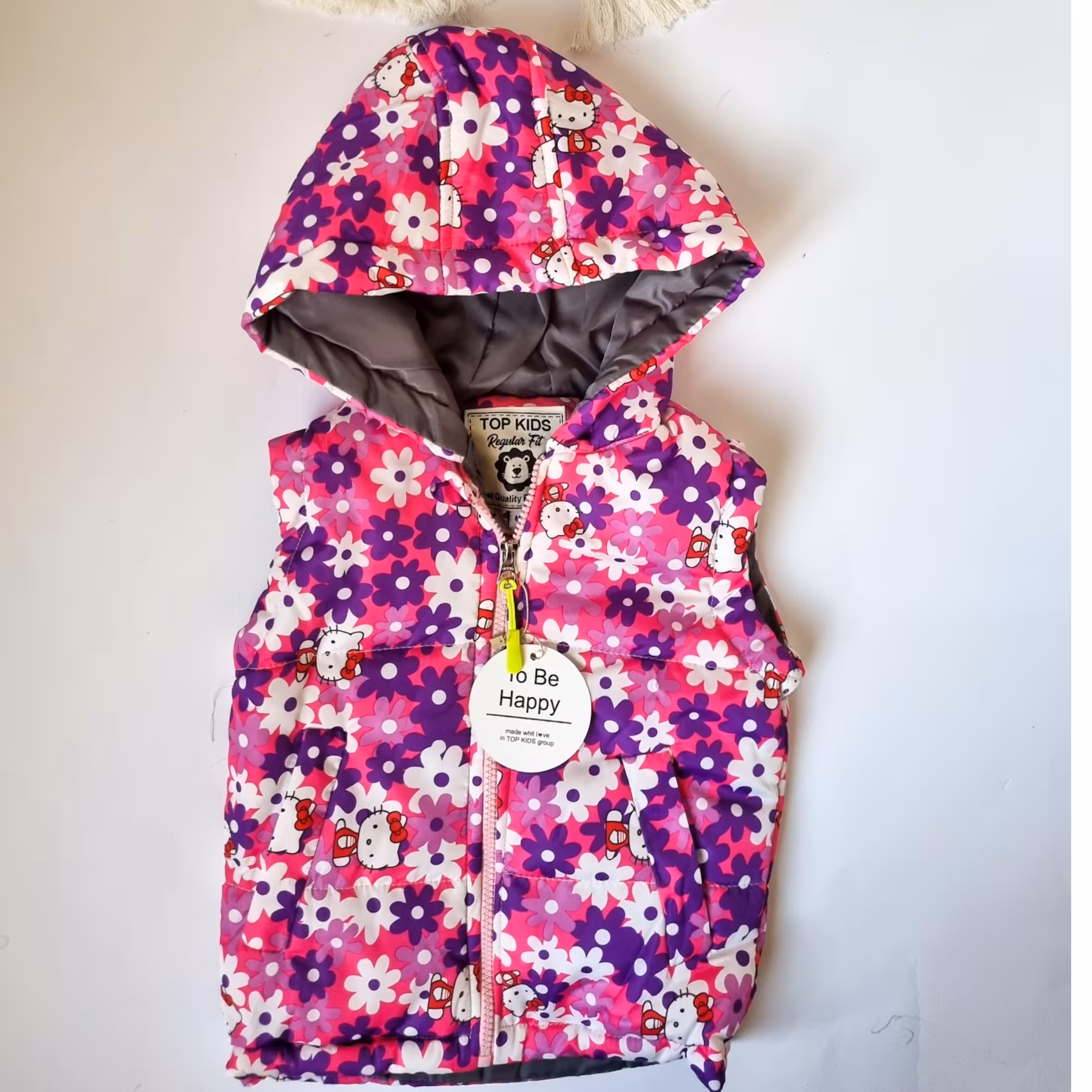 پافر دخترانه مناسب 5تا 7سال سایز  50