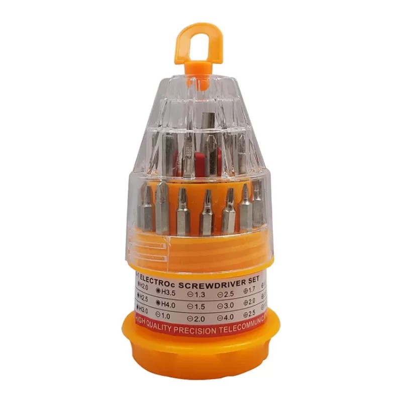 ست پیچ گوشی P- 6036B
پیچ گوشتی همه کاره 31 تکه طرح نمکدانی مدل P- 6036B