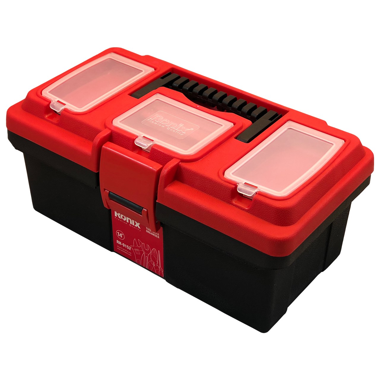 جعبه ابزار پلاستیکی ساخت ایران سایز 14 اینچ رونیکس مدل RH-9152