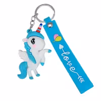 جاکلیدی مدل سیلیکونی اسب تک شاخ یونیکورن