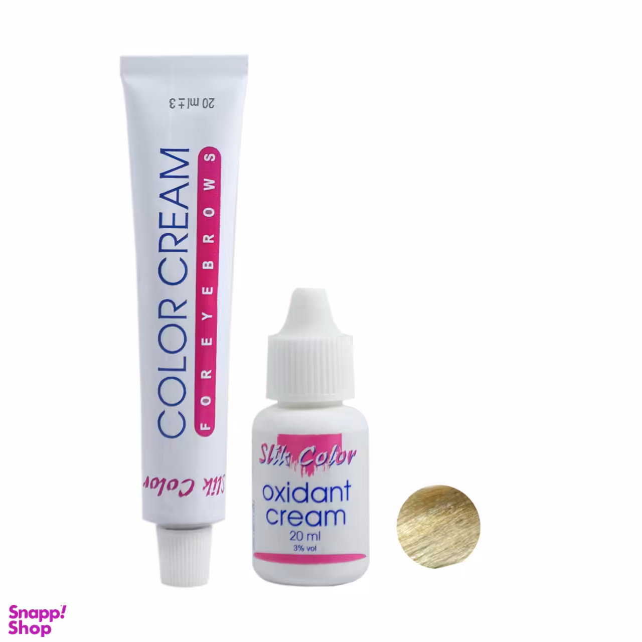 کیت رنگ ابرو سلیک کالر (Slik Color) شماره 9 رنگ بلوند حجم 20 میلی‌لیتر