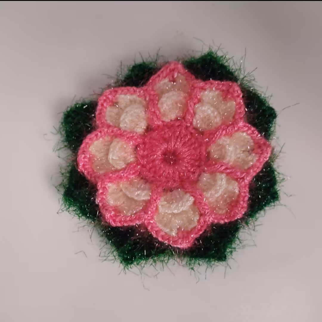 اسکاج بافتنی طرح گل (پک 2 تایی)