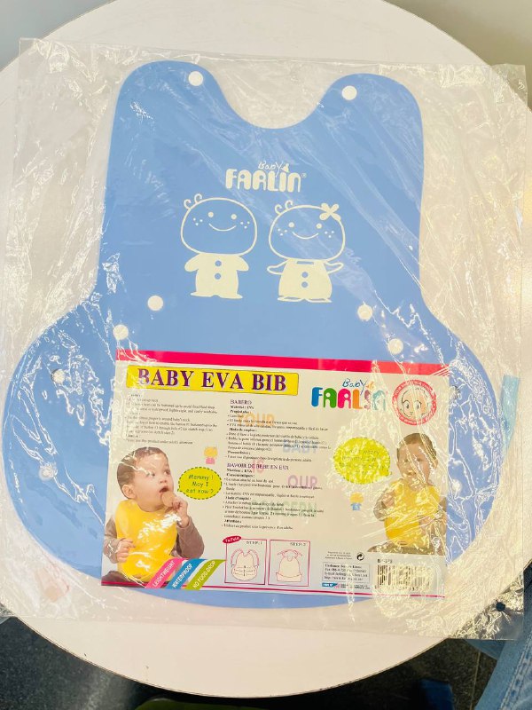 پیش بند غذاخوری کودک دوکاره فارلین اصل امریکا BPA FREE با قابلیت تبدیل به پیشبند کاسه دار   farlin