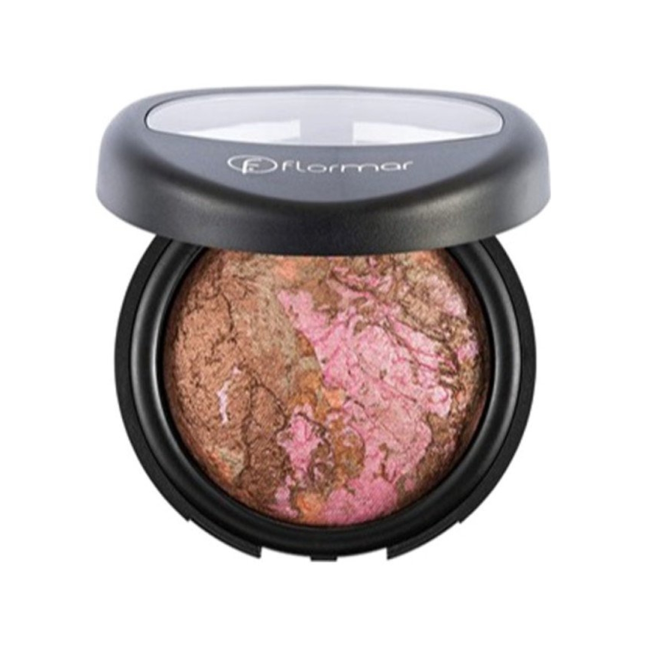 رژگونه کد 025 رنگ صورتی طلایی مرمری flormar