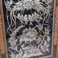 تابلوی خاتم کاری و قلمزنی