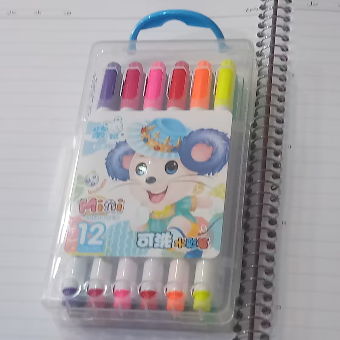 ماژیک دوازده رنگ مدل206  ماژیک طلقی 12رنگ  ماژیک12رنگ   ماژیک 12رنگ