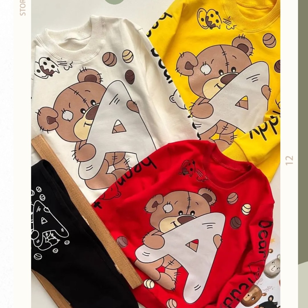 ست تیشرت شلوار تدی اسپرت