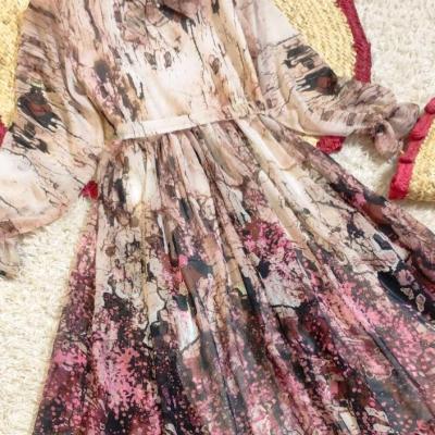 پیراهن ساحلی زنانه حریر عیدانه مدل ساحلی
