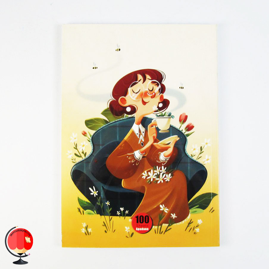 دفتر مشق 100 برگ طرح قهوه آپادانا