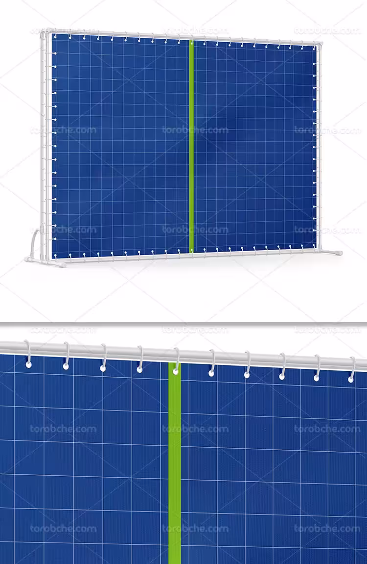 موکاپ بنر مذهبی با چارچوب | گرافیک با طعم تربچه