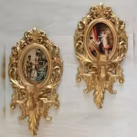 شمعدان دیواری مدل فرانسوی 