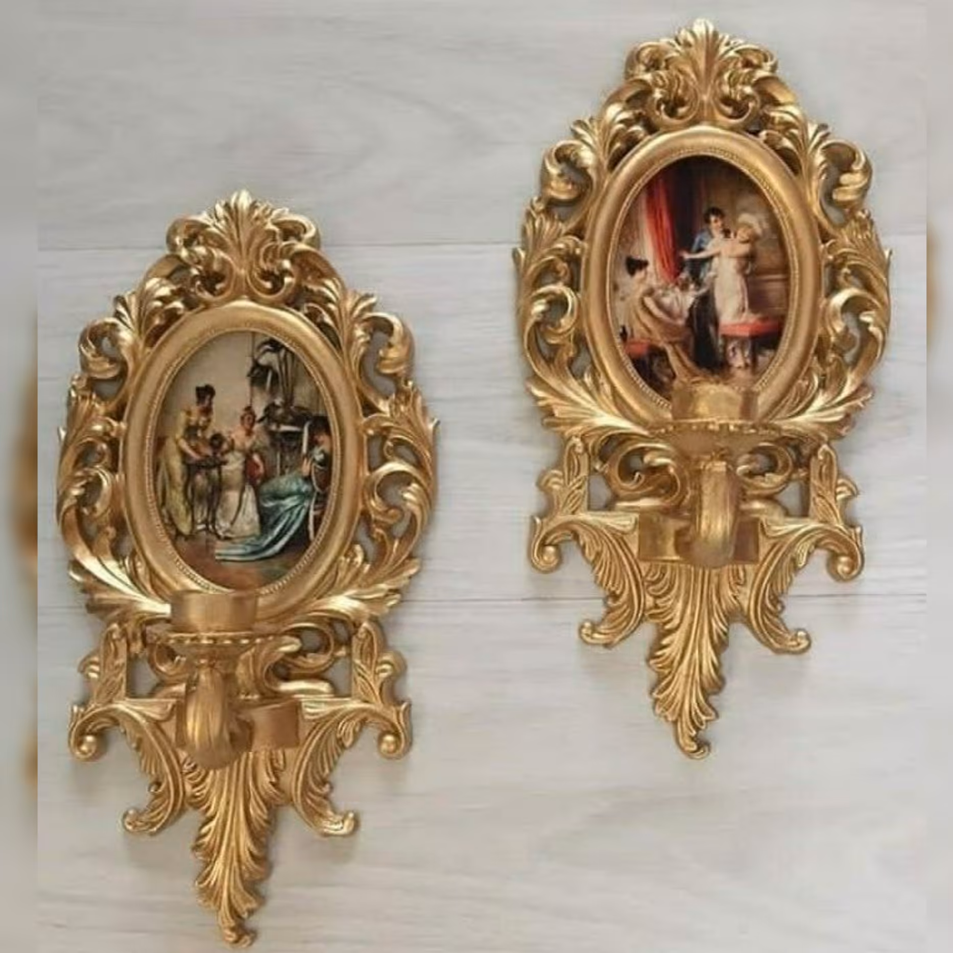 شمعدان دیواری مدل فرانسوی 