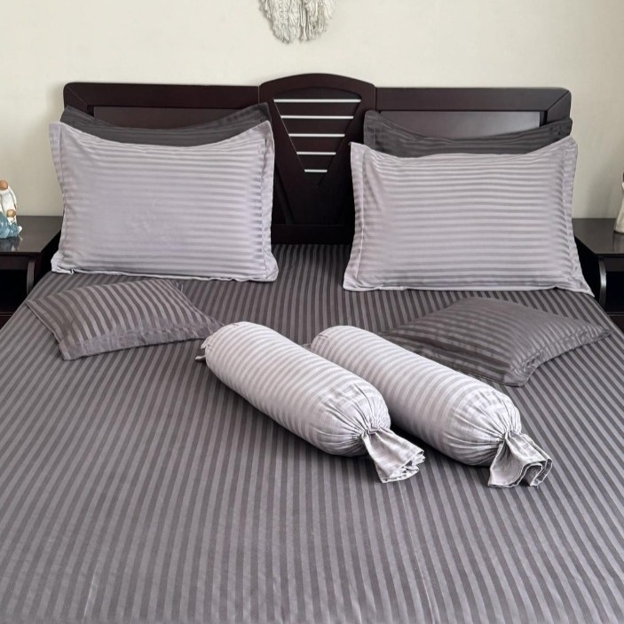 نیم ست هتلی طوسی نقره ایی (پس کرایه)