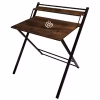 میز تحریر تاشو مدل سرو رنگ قهوه ای تیره