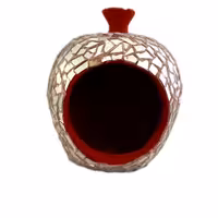 شمعدان  سفالی  مدل انار آینه کاری (معرق آینه)  ویژه شب یلدا 