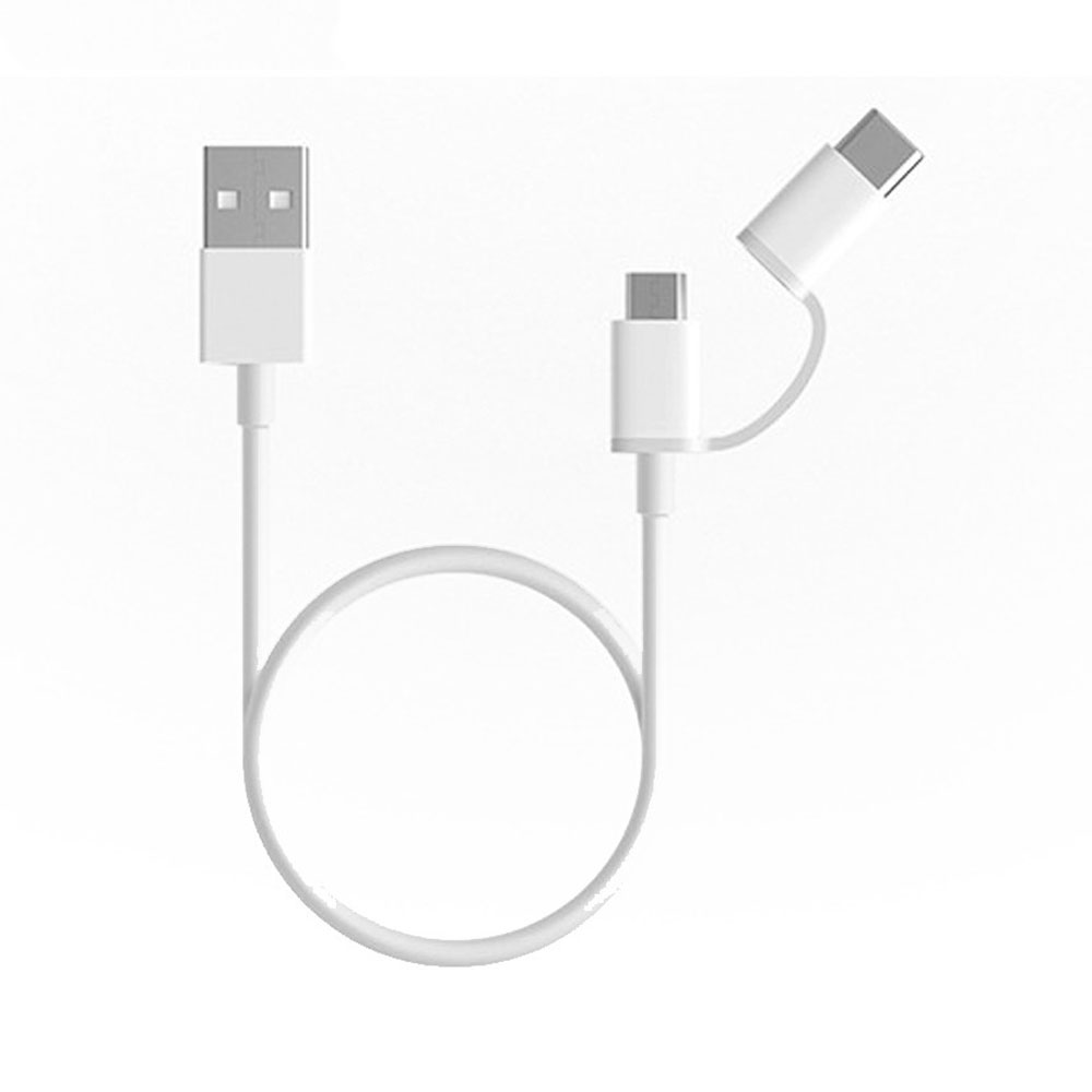 کابل شارژ دو سر Type-C و میکرو USB شیائومی مدل AL501