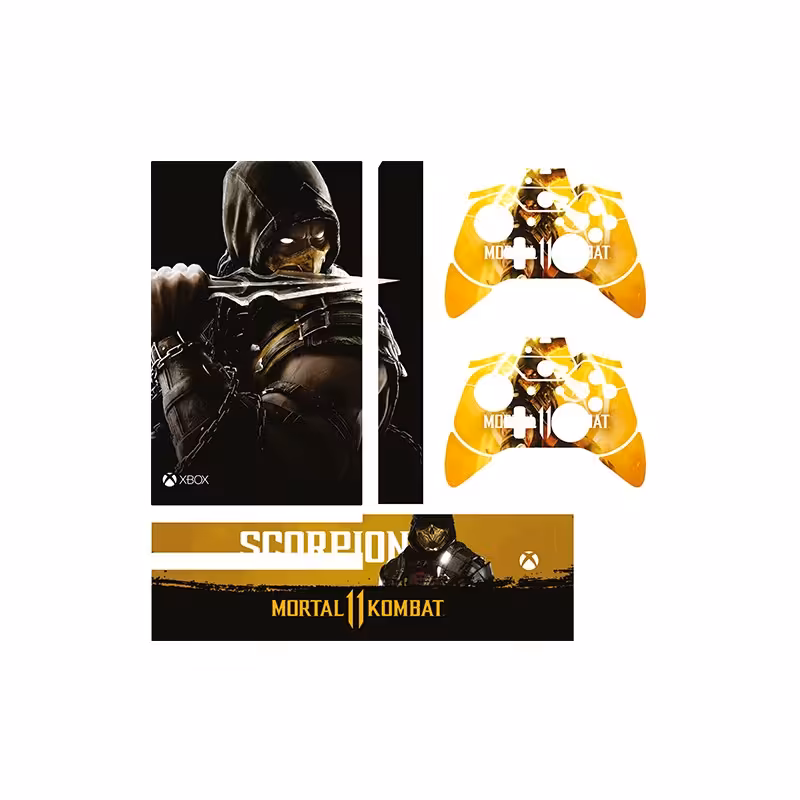 اسکین(برچسب)Xbox one -طرح mortal kombat-مدل one-کد3-سفارشی