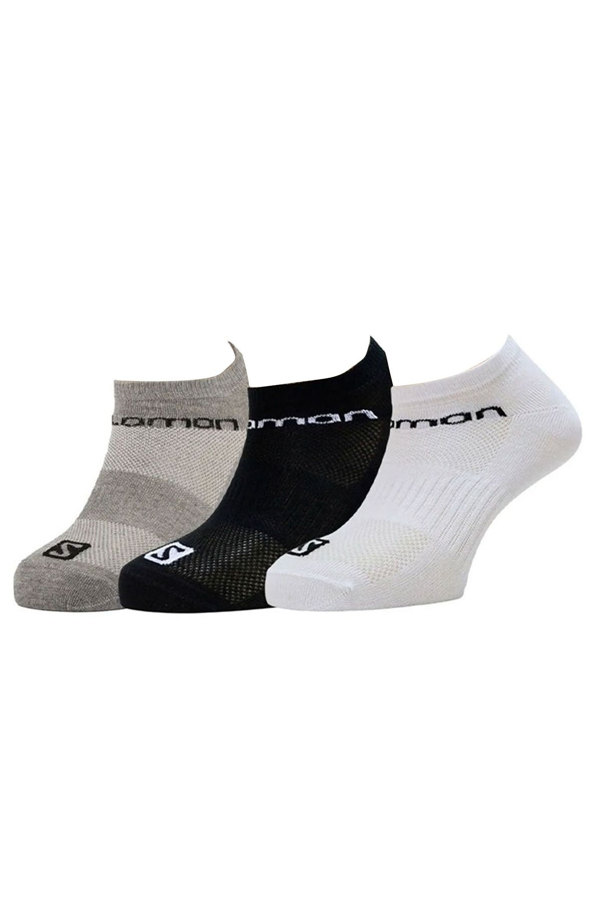 جوراب ورزشی چند رنگ مردانه و زنانه LIVE LOW 3 PACK اورجینال Salomon