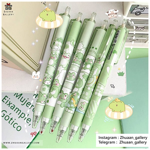 خودکار فشاری Matcha Frog قورباغه بامزه