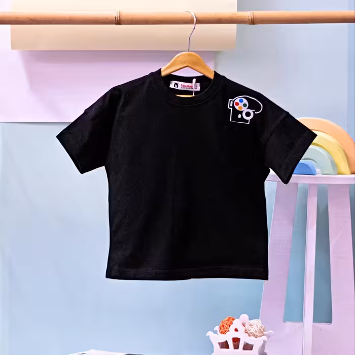 کراپ لش مشکی جیب دار پسرانه مناسب  8 تا 9 سال 