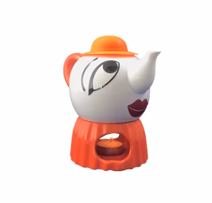 قوری عروسکی درب سلیکونی با وارمر