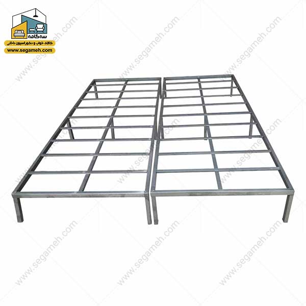کفی تخت فلزی دو نفره دو تکه