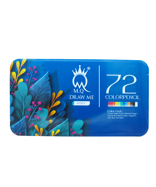 مداد رنگی  جعبه فلزی MQ 72رنگ