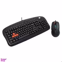 کیبورد و ماوس بازی ای فورتک (A4 Tech) مدل Gaming KX2810 رنگ مشکی