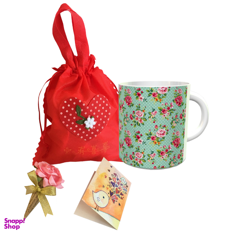 ست هدیه ماگ گلدار کد KISE. ABB2