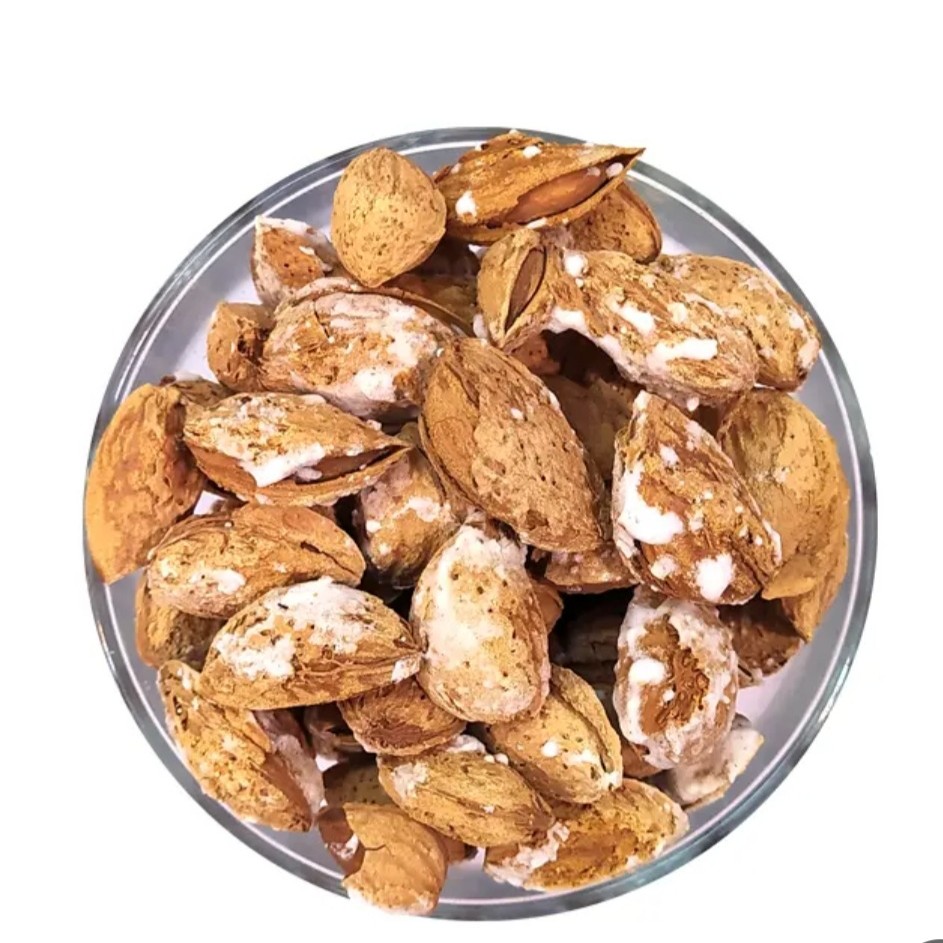 بادام پوست کاغذی نیم کیلویی لوکس