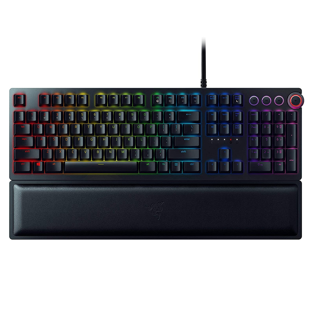 کیبورد مکانیکال گیمینگ ریزر Huntsman Elite Clicky Optical Purple Switch