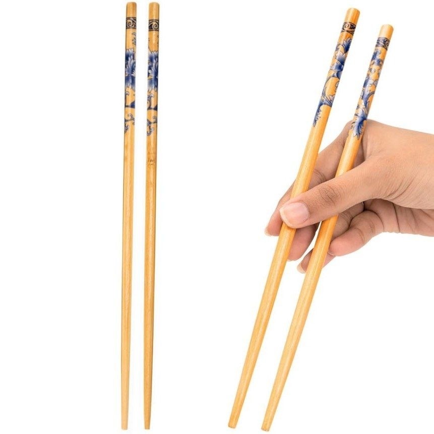 چاپستیک بامبو چینی (یک جفتی)چاپ استیک نسوز چاپ استیک بامبو چاپستیک نسوز قاشق چینی قاشق چوبی قاشق چوب بامبو چاپستیک رنگی 