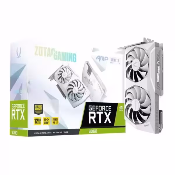 کارت گرافیک زوتاک GAMING GeForce RTX 3060 AMP White Edition 12GB