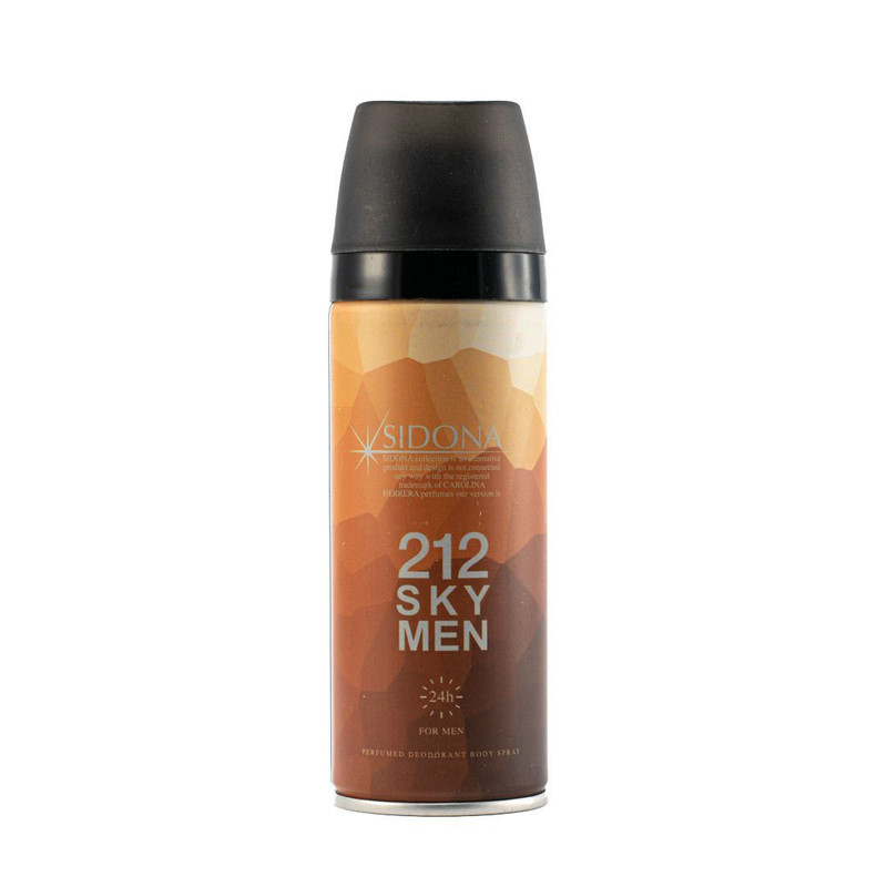 اسپری خوشبو کننده بدن مردانه سیدونا مدل 212 Sky حجم 200 میلی لیتر