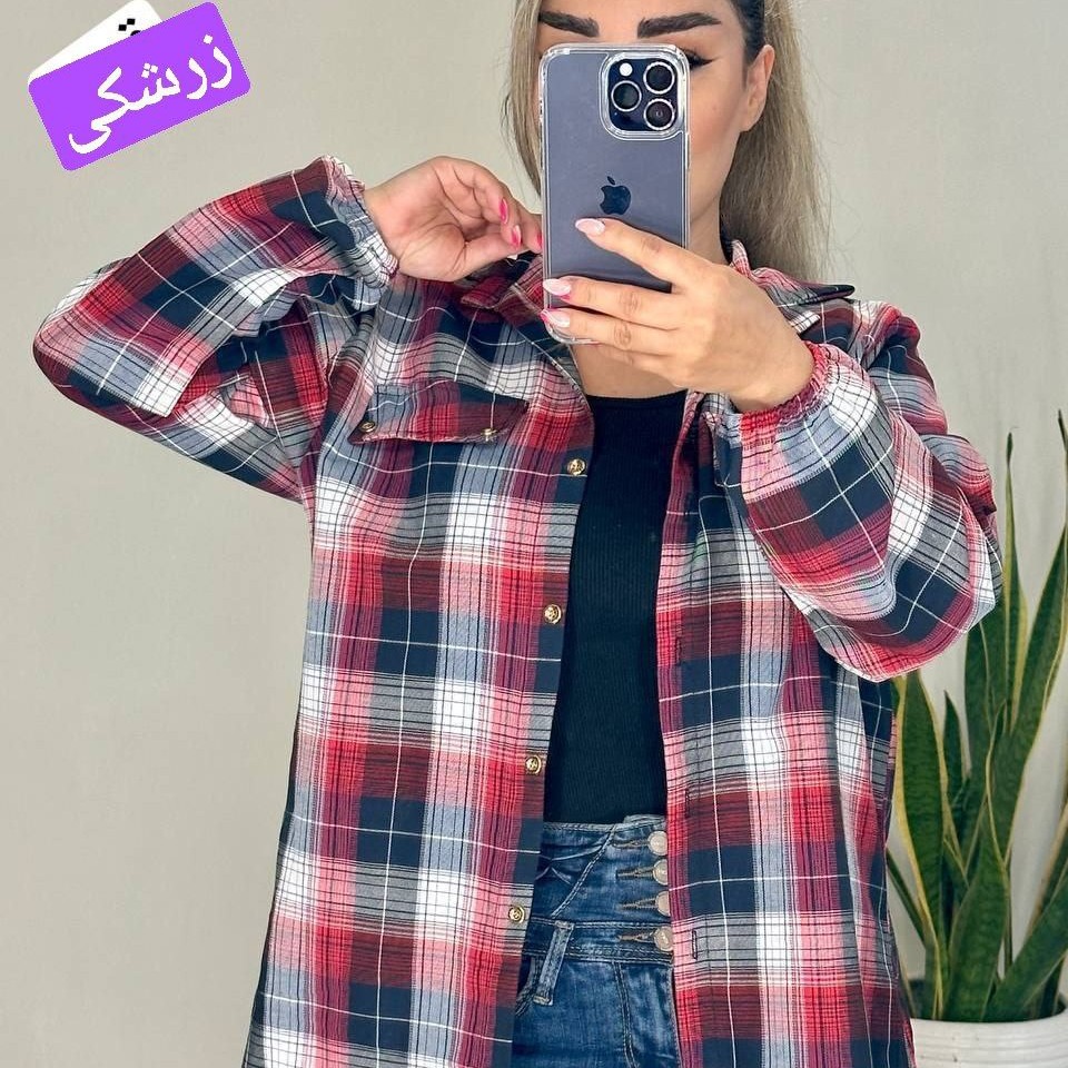 مانتو چهارخونه نخی بسیار خنک