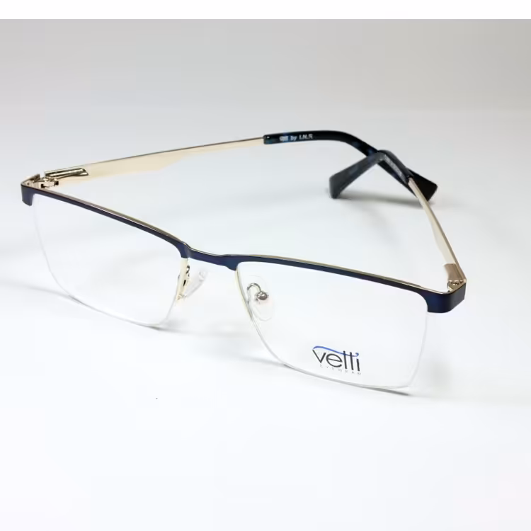 فریم عینک طبی مردانه فلزی نیمه قاب ویفر کلاسیک 3669