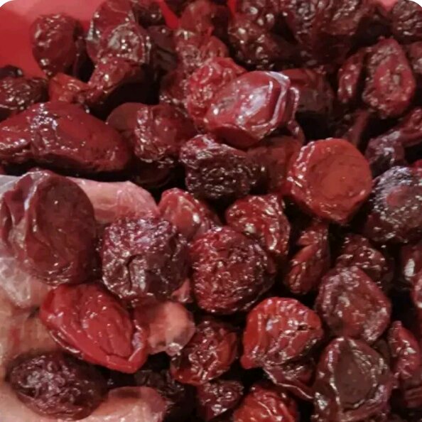 آلو ترش جنگلی  با هسته 900 گرمی آفتاب خشک