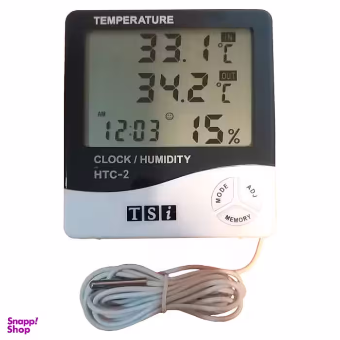 دماسنج و رطوبت سنج تی اس آی مدل HTC-2
